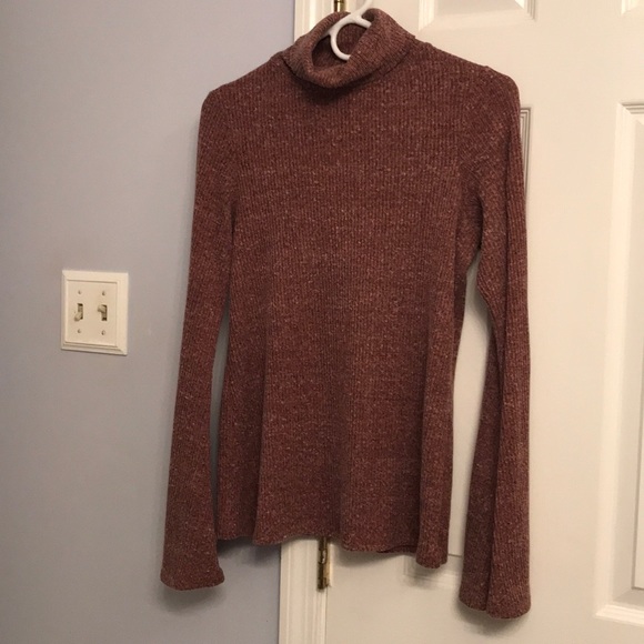 Bell Sleeve Turtleneck Sweater - Picture 1 of 2